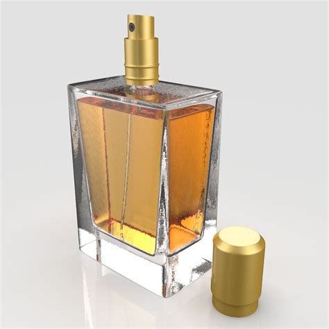 perfume bottle cad block|3d model perfume bottle.